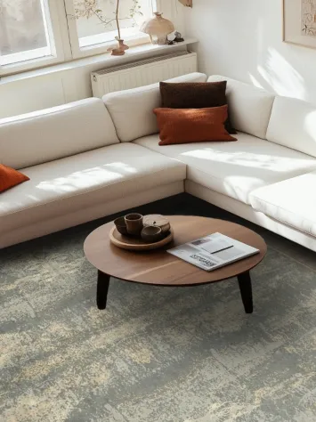 Sophisticated Gray-Blue Area Rug for Modern Interiors 8x10