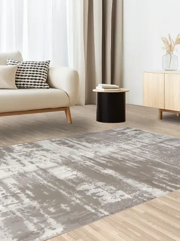 Textured Neutral Tones Rug: A Statement in Style and Elegance 5x8