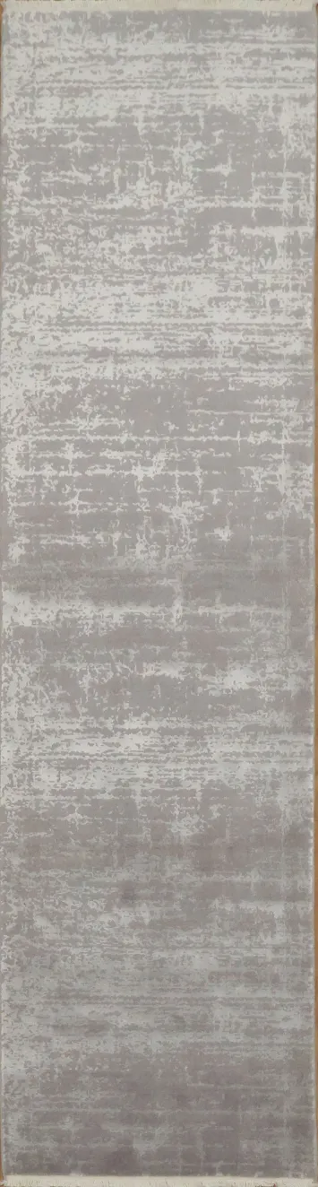 Modern Minimalist Rug in Soft Grays for Contemporary Spaces 3x10
