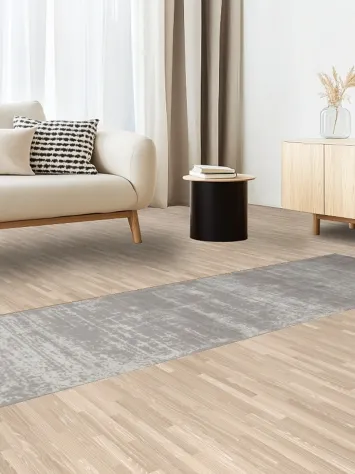 Modern Minimalist Rug in Soft Grays for Contemporary Spaces 3x10