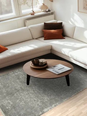 Contemporary Style Gray Rug Perfect for Any Decor
