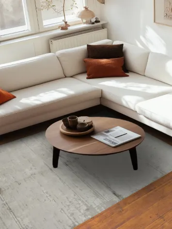 Stylish Distressed Gray Rug for a Timeless Home Aesthetic