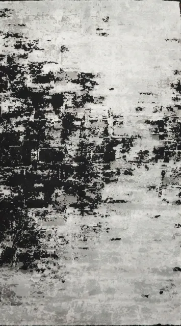 Monochrome Abstract Rug Perfect for Stylish Minimalist Decor