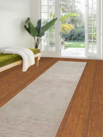 Soft Elegance: Subtle Pink Tone Gradient Area Rug