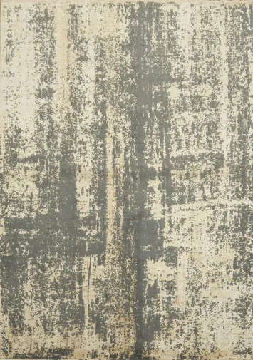 Contemporary Abstract Design Rug in Neutral Grey and Beige Shades