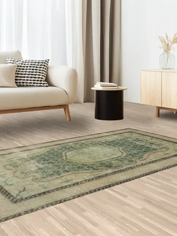 Luxury Vintage Distressed Anatolian Turkish Area Rug 4x7