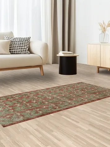 Wool Vintage Distressed Anatolian Turkish Area Rug 3x6