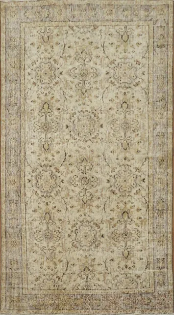 All Over Design Distressed Anatolian Turkish Area Rug 4x7