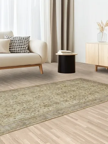 All Over Design Distressed Anatolian Turkish Area Rug 4x7