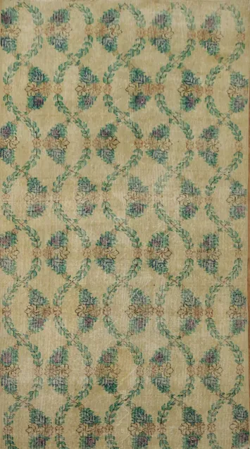 Elegant Vintage Charm: Floral Knot Pattern Area Rug 4x7