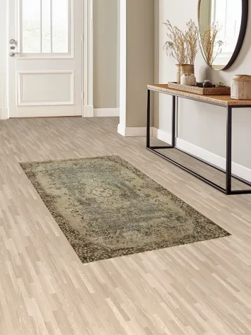 Vintage Distressed Anatolian Turkish Area Rug