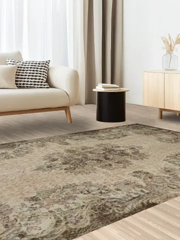 Elegant Vintage Floral-Patterned Rug for Classic Home Décor 6x9