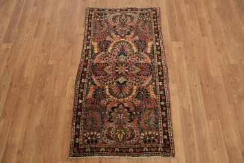 Top Quality Floral Persian Wool Sarouk Rug 2x4