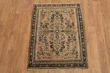 Top Quality Persian Wool Hand-Knotted Sarouk Rug 2x3