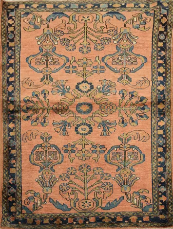 Decorative Vegetable Dye Malayer Persian Rug 4x5