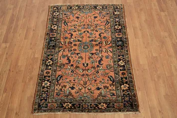 Vegetable Dye Geometric Wool Lilian Persian Runner Rug 3x5