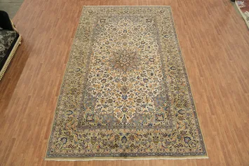 Palace Size Floral Wool Najafabad Persian Large Rug 10x16
