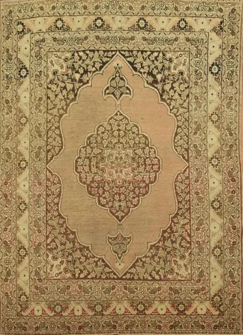 Antique Tabriz Haj Jalili Persian Wool Rug 4x6