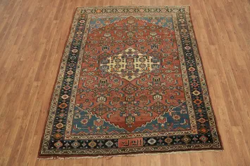 Vegetable Dye Wool Bidjar Persian Rug 5x7