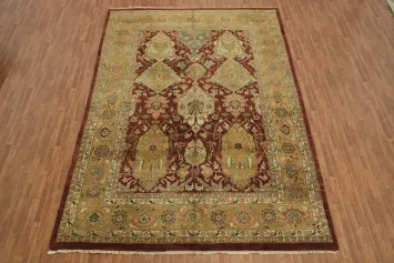 Agra Oriental Large Wool Area Rug 10x14