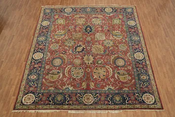 All Over Wool Antique Tabriz Persian Large Rug 11x13