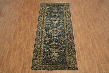 Vegetable Dye Wool Antique Kazak Persian Area Rug 5x12