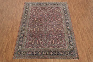 Top Quality Vegetable Dye Wool Kerman Persian Area Rug 9x12