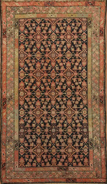 Pre-1900 Antique Malayer Persian Area Rug 5x8