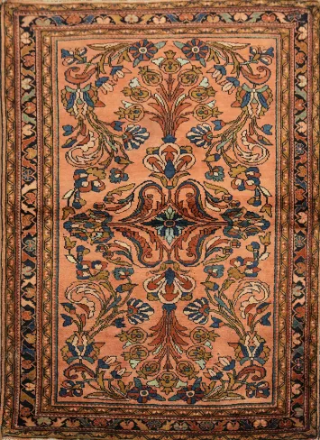 Vegetables Dye Collectible Wool Lilian Persian Rug 4x5