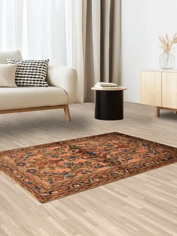 Vegetables Dye Collectible Wool Lilian Persian Rug 4x5