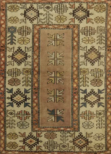 Anatolian Turkish Wool Rug 3x4
