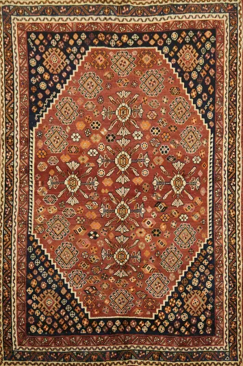 Shiraz Persian Tribal Wool Area Rug 5x8