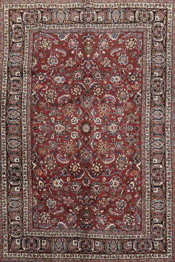 Wool Mashad Persian Area Rug 6x10