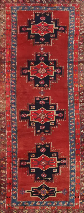 Anatolian Turkish Runner Wool Rug 4x10