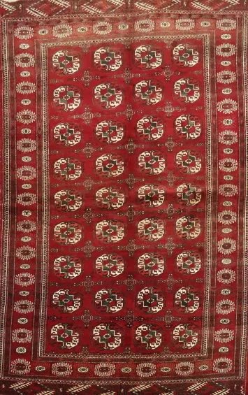 Turkoman Persian Wool Rug 5x7