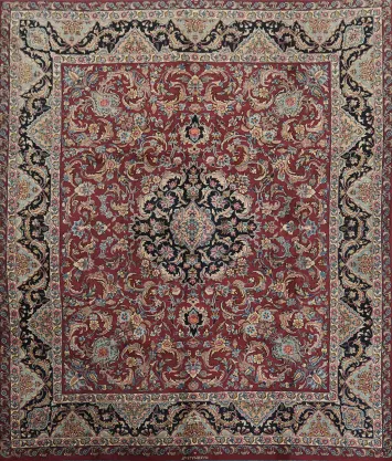 Kashan Persian Area Wool Signed Rug 10x12
