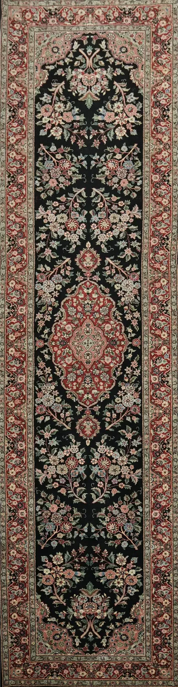 Tope Quality Floral Tabriz Chinese Runner Rug 3x10