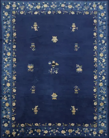 Antique Vegetables Dye Wool  Art Deco Chinese Area Rug 9x12