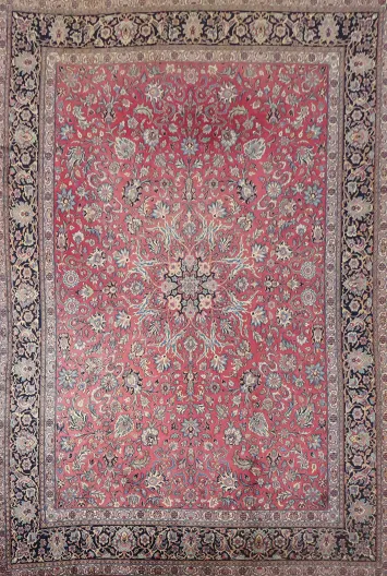 Top Quality Wool Kashan Persian Large Rug 10x14