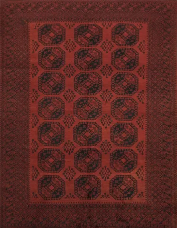 Geometric Tribal Wool Balouch Oriental Area Rug 10x13