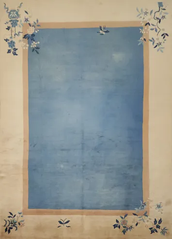 Decorative Wool Art Deco Chinese Area Rug 8x11