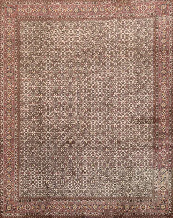 All Over Geometric Bidjar Persian Area Rug 10x13