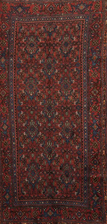 Top Quality Geometric Wool Bidjar Persian Rug 4x9