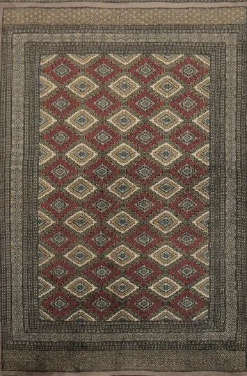 Wool Bokhara Oriental Area Rug 5x8