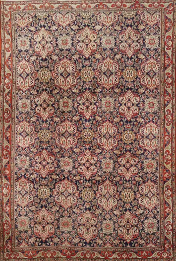 Wool All Over Geometric Bidjar Persian Area Rug 7x11