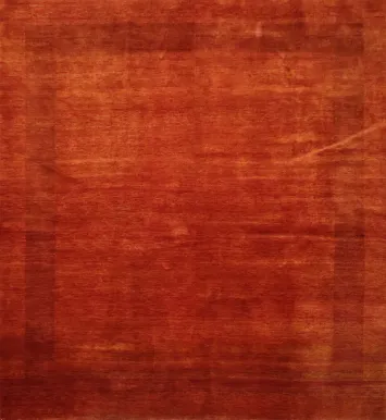 Wool Plain Gabbeh Persian Area Rug 7x7