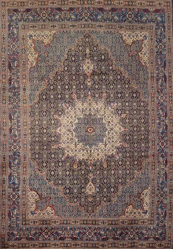 Vintage Wool Mood Persian Area Rug 7x10