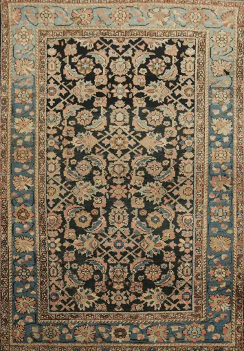 Collectible Geometric Wool Malayer Persian Rug 5x7