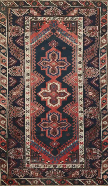 Vintage Anatolian Wool Anatolian Turkish Rug 4x7