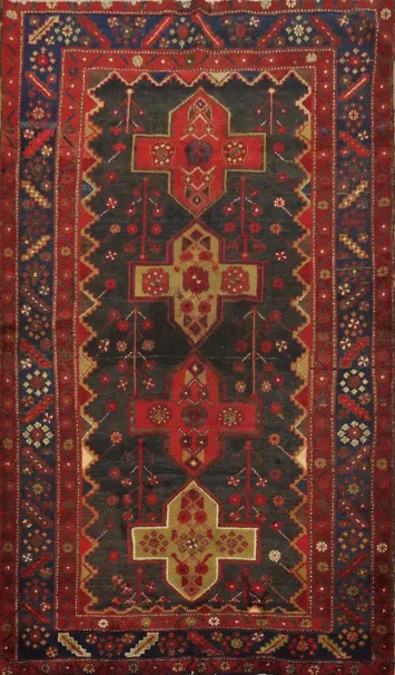 Wool Geometric Zanjan Persian Area Rug 5x8